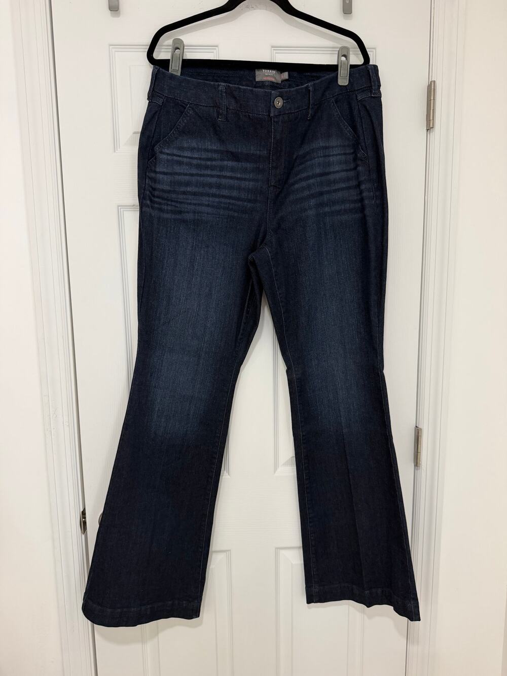 Torrid - Women's Denim Jeans - Mid Rise Flare - Dark Wash - 18T - NEW